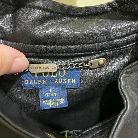 Polo faux leather jacket - Picture 6 of 11